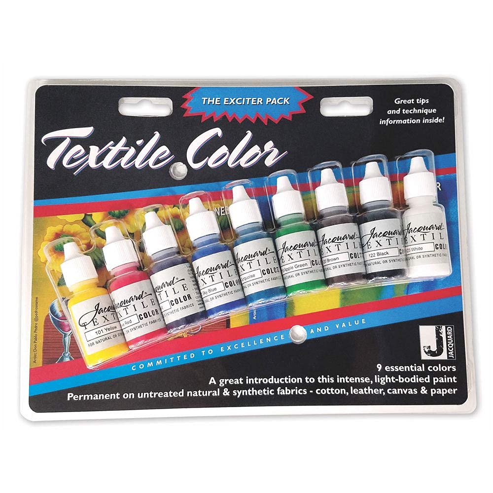 Jacquard Textile Color Exciter Pack 9 Colors