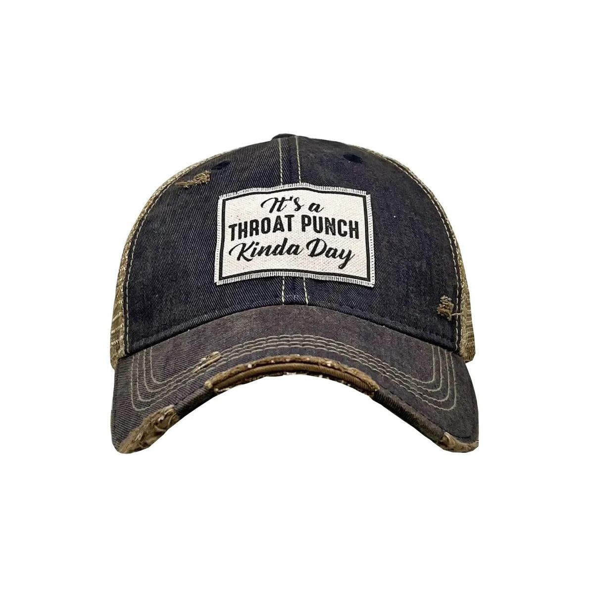 Vintage Life Hat, Navy Blue Distressed