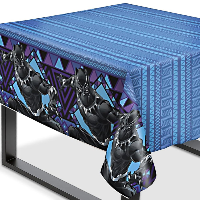 Unique Industries BLACK PANTHER 1 Plastic Tablecover 54"" x 84""