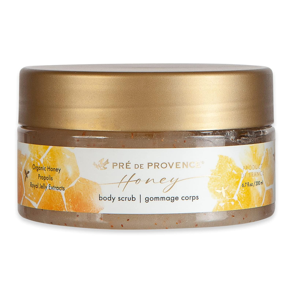 European Soaps Pre de Provence Honey Collection Deeply Nourishing Body Scrub, 6.7 Fl Oz