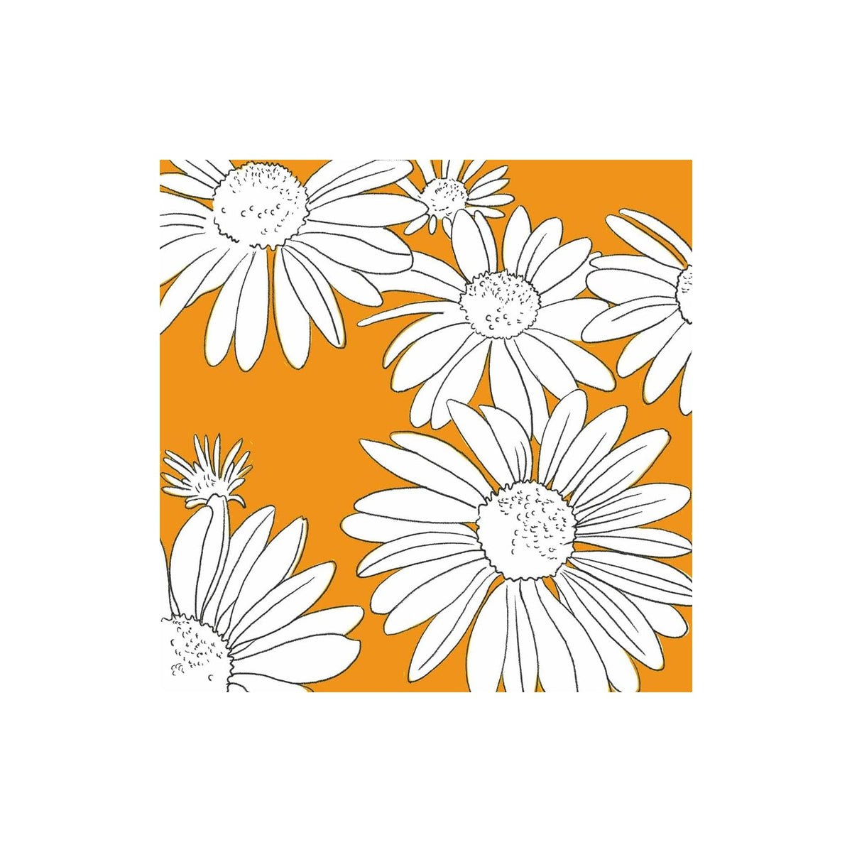Paperproducts Design Disposable Napkin, Orange
