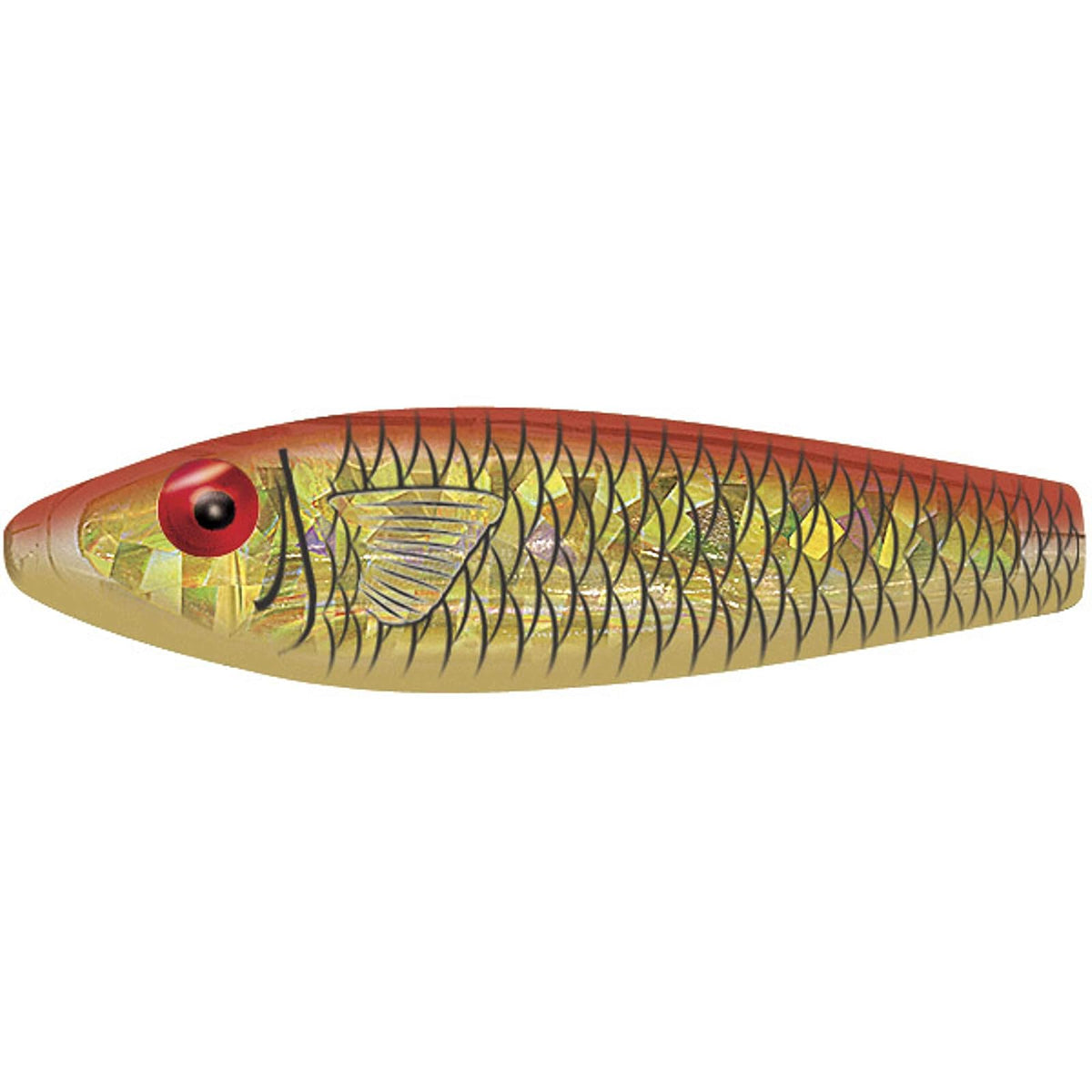 MirrOLure Fishing Hook, 3 5/8in 1/2oz, Gold Retriever