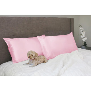 Morning Glamour Pillowcase, King (20" x 36"), Pink
