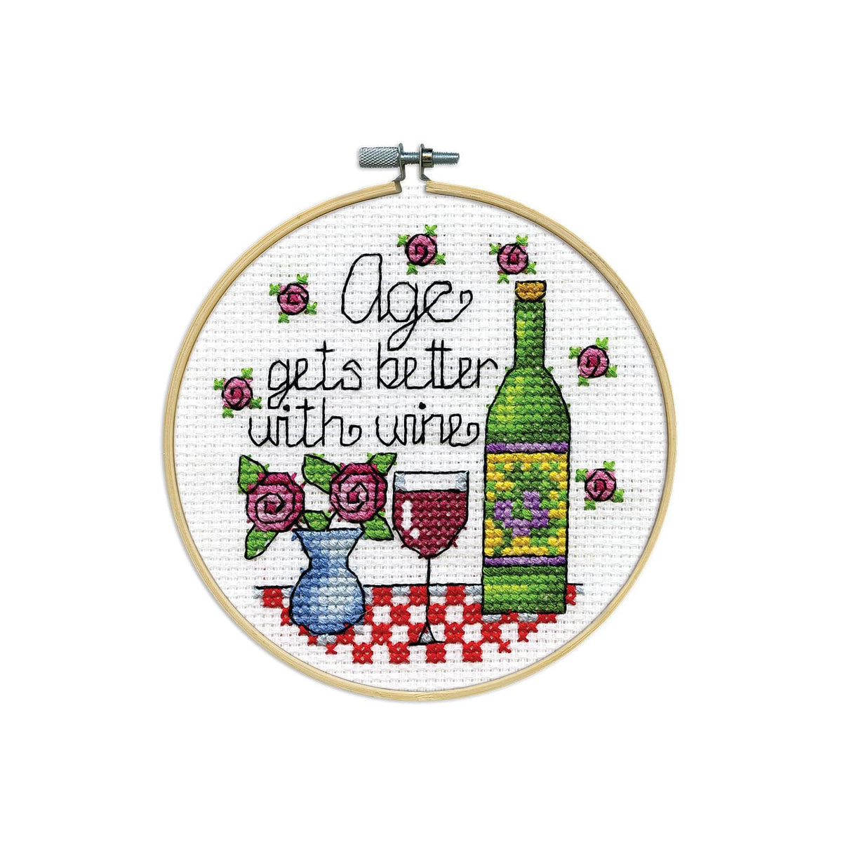 Design Works Crafts Art Craft Kit, By the yard, Wine (14 Count)