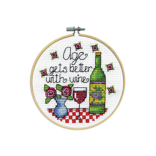 Design Works Crafts Art Craft Kit, By the yard, Wine (14 Count)