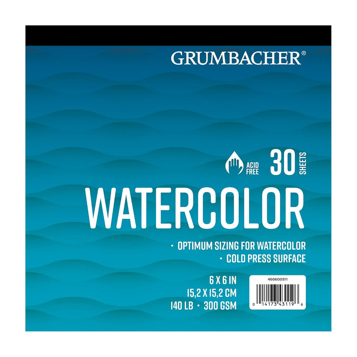 Grumbacher Art Media Paper, 6 x 6 Inches, White