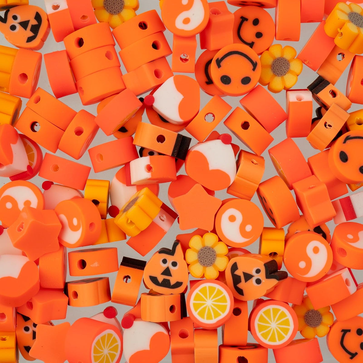 John Bead Craft Bead, 1mm, Orange