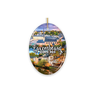 OrnamentallyYou Hanging Ornament, Enchanting Luxembourg Christmas Ornament, Euro