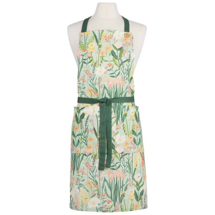 Now Designs Apron, W28 x L32in, Bees & Blooms