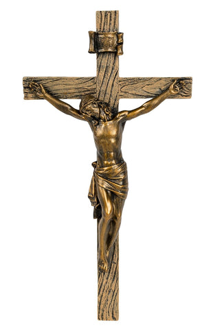 8.5 Antique Gold Crucifix (Joseph's Studio) (Roman 6227-3)
