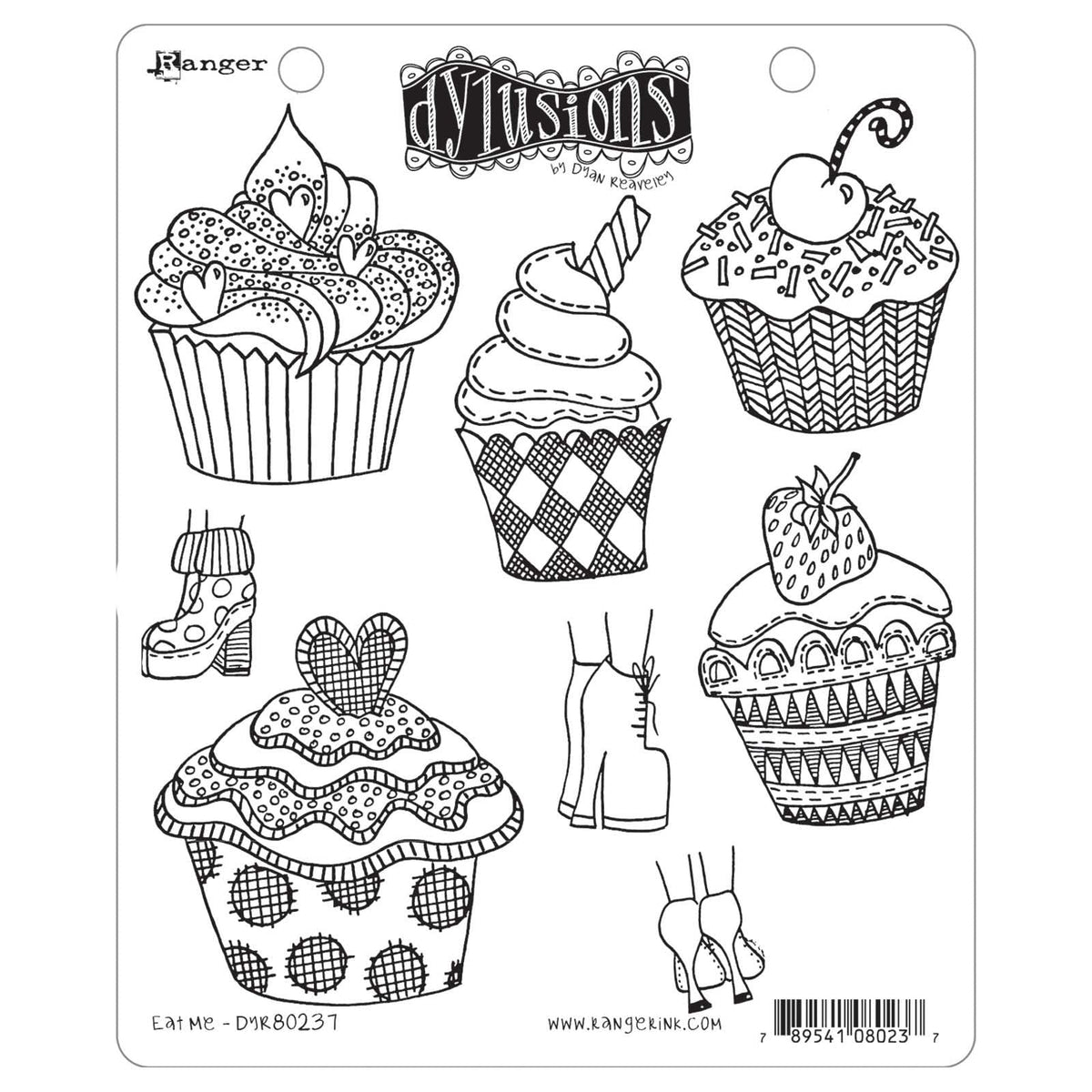 Ranger Rubber Stamp, Small, Eat Me