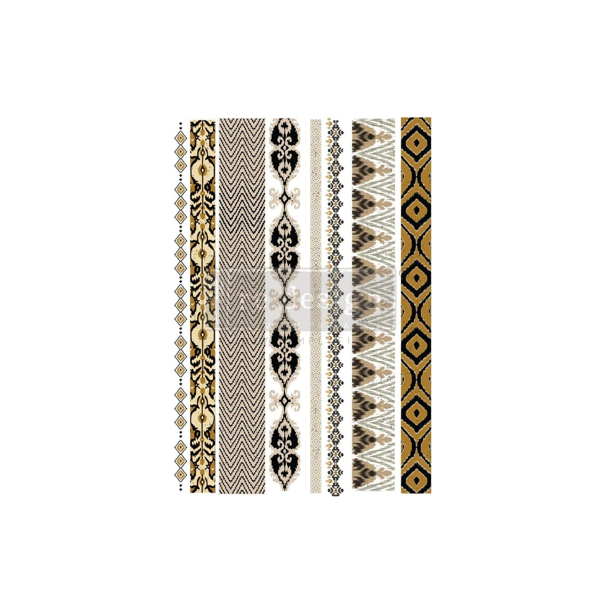 Redesign with Prima Iron On Transfer Design, Exotic Borders - 24"x35", Exotic Bo