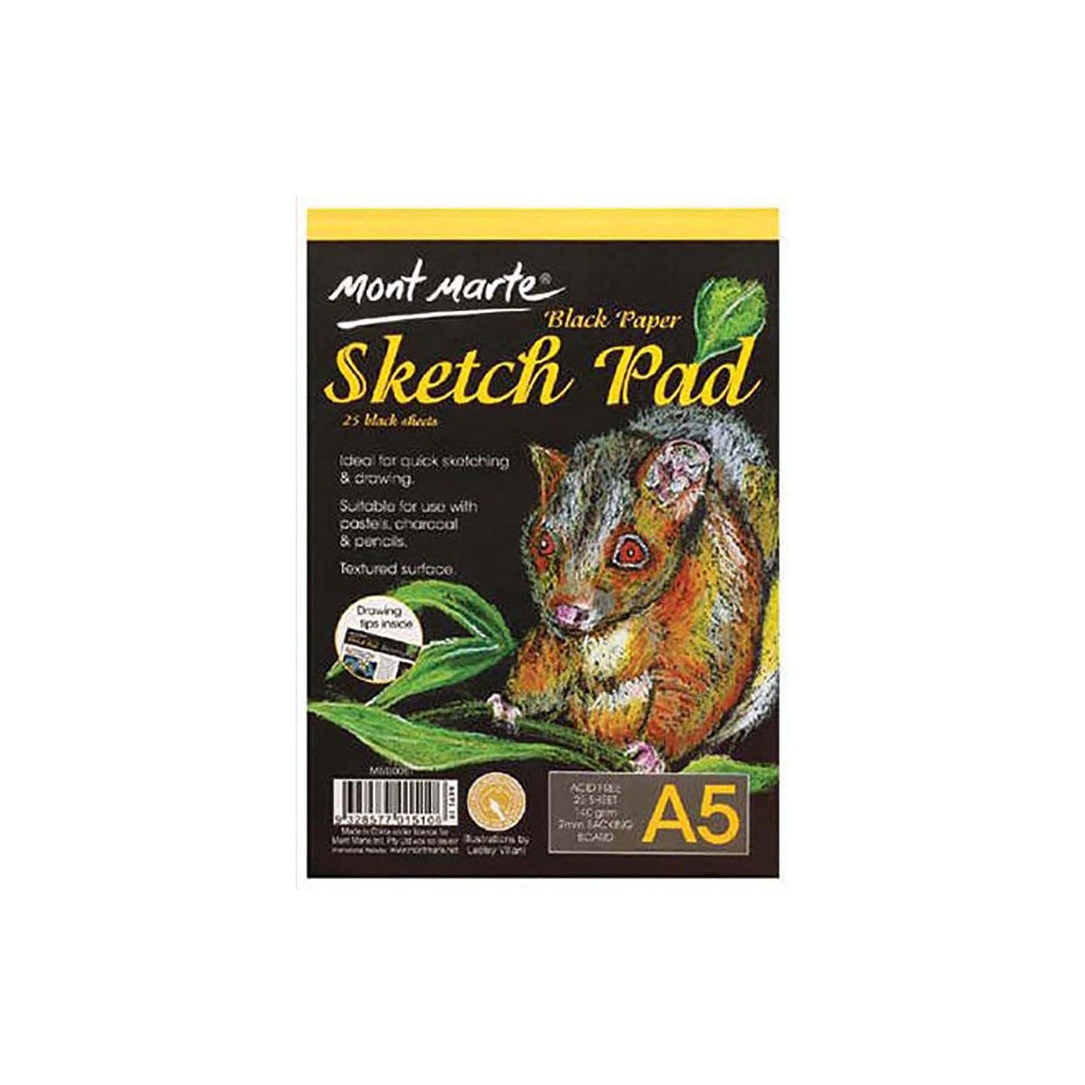 Mont Marte Art Media Paper, A5, Black