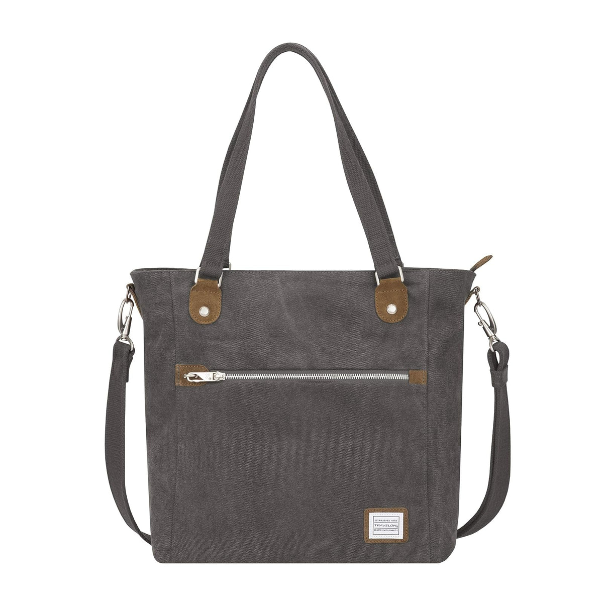 Travelon Anti-Theft Heritage Tote Bag, Pewter