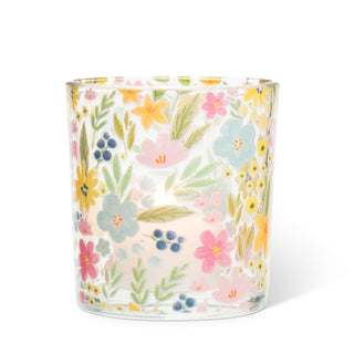 Abbott Collection Candle Holder, 3"H, Pastel Florals