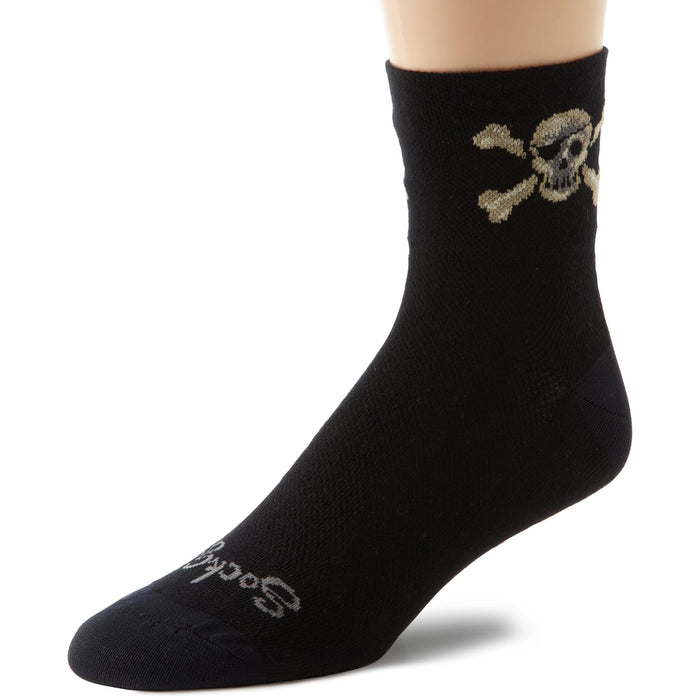 SockGuy Socks, S/M 5-9 (Men's) and 6-10 (Women's), Black