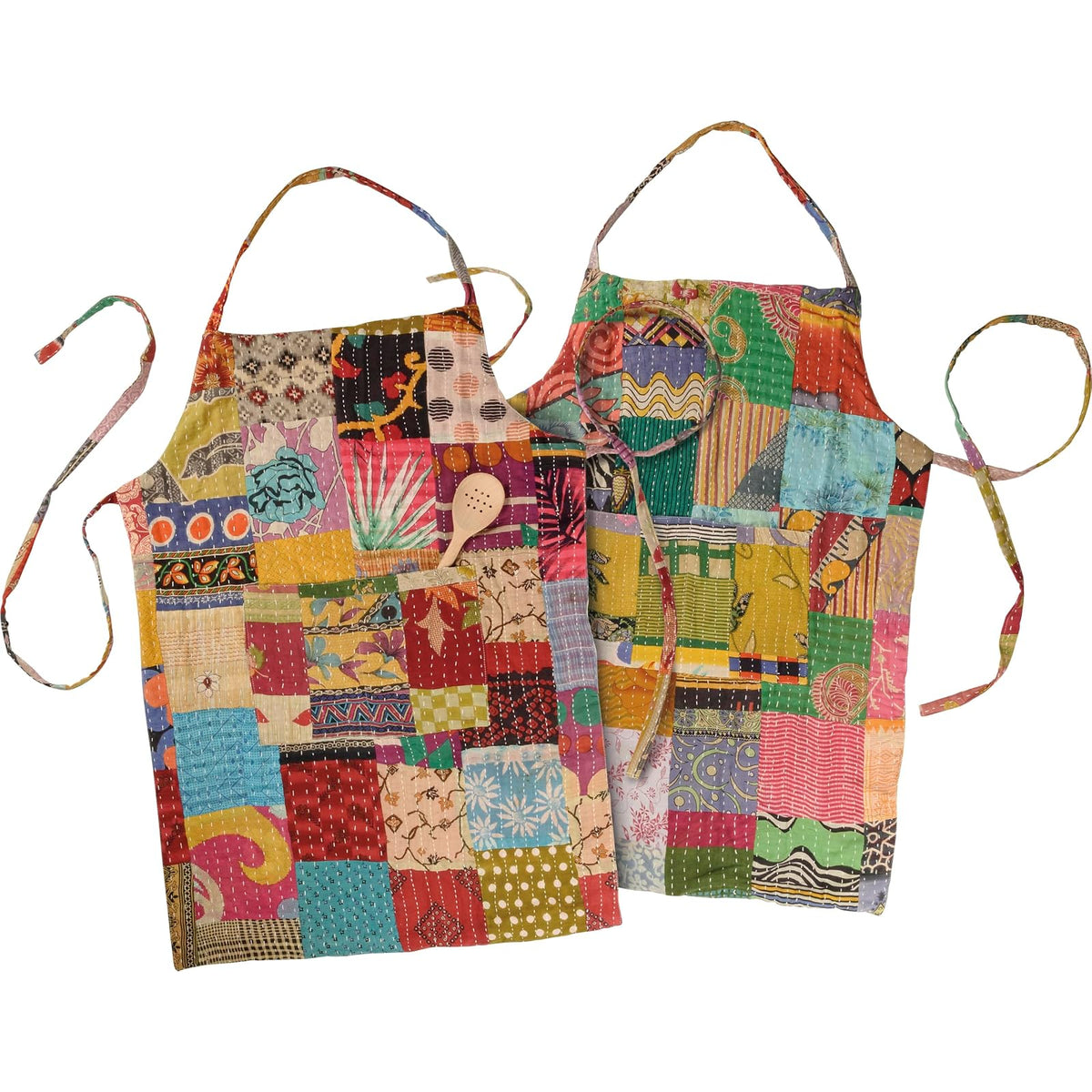 Primitives by Kathy Apron, One Size Adjustable, Kantha