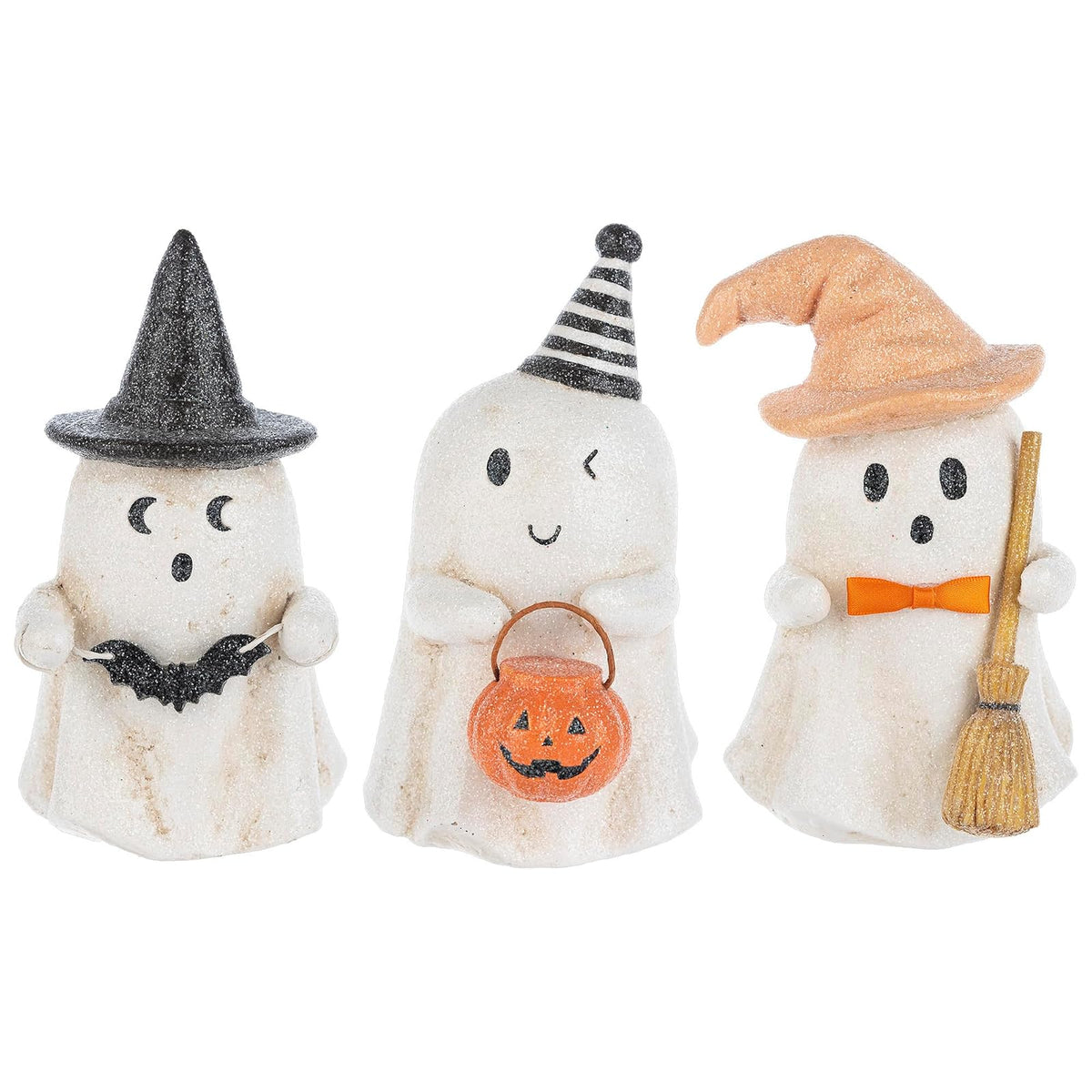 Ganz Figurine, 6x4x4 inches, Party Ghosts (Set of 3)