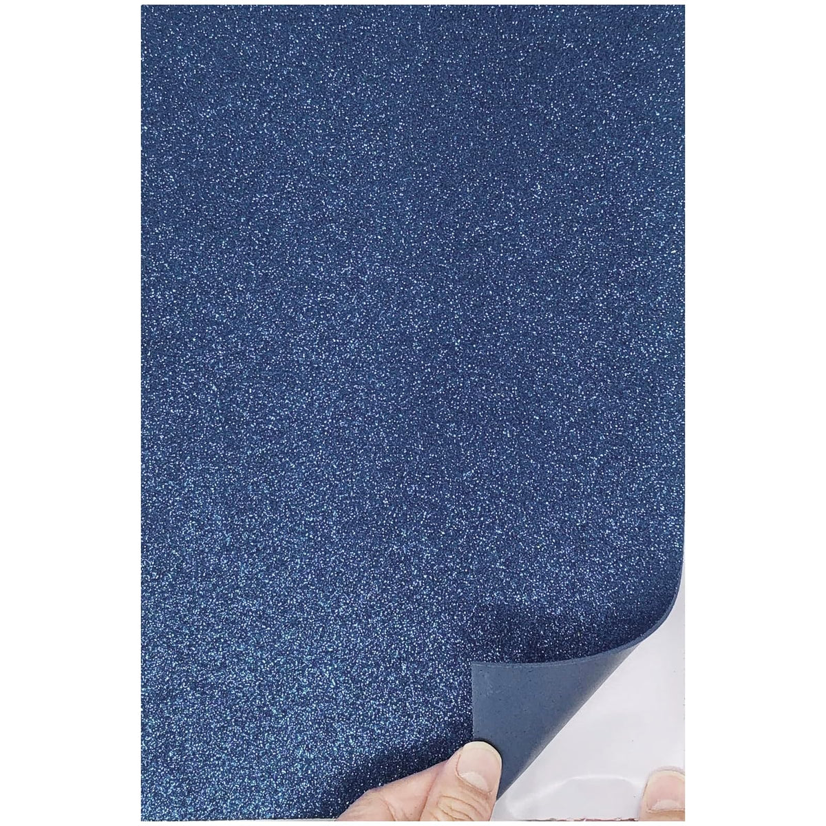 allgala Glitter, 8x12-Adhesive, Navy Blue