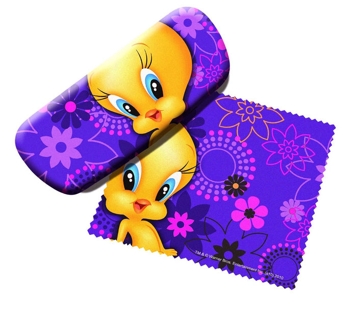 Spoontiques Looney Tunes Tweety Bird Cleaner and Eyeglass Case