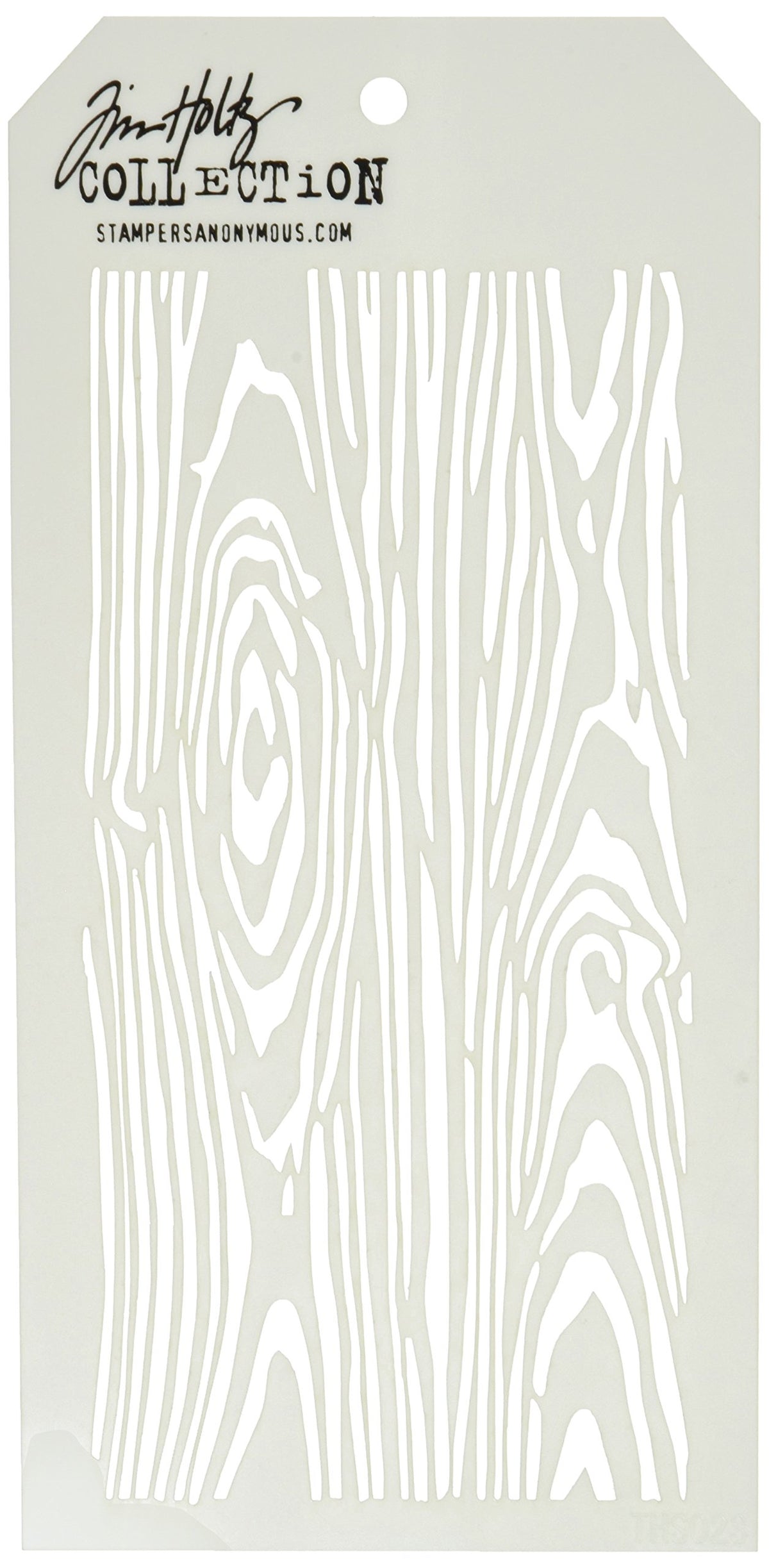 Stampers Anonymous Template Stencil, 4.125"X8.5", Beige