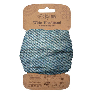 Karma Hairband, 1 Count (Pack of 1), Denim