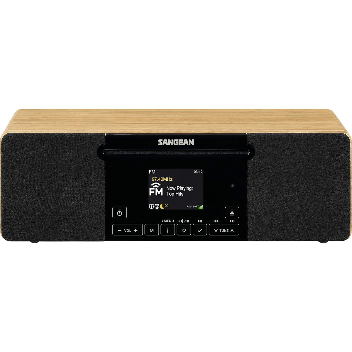 Sangean Radio, Natural Maple, Modern