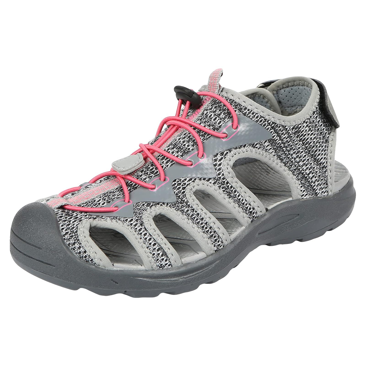 Northside Sandal, 6, Gray/Coral