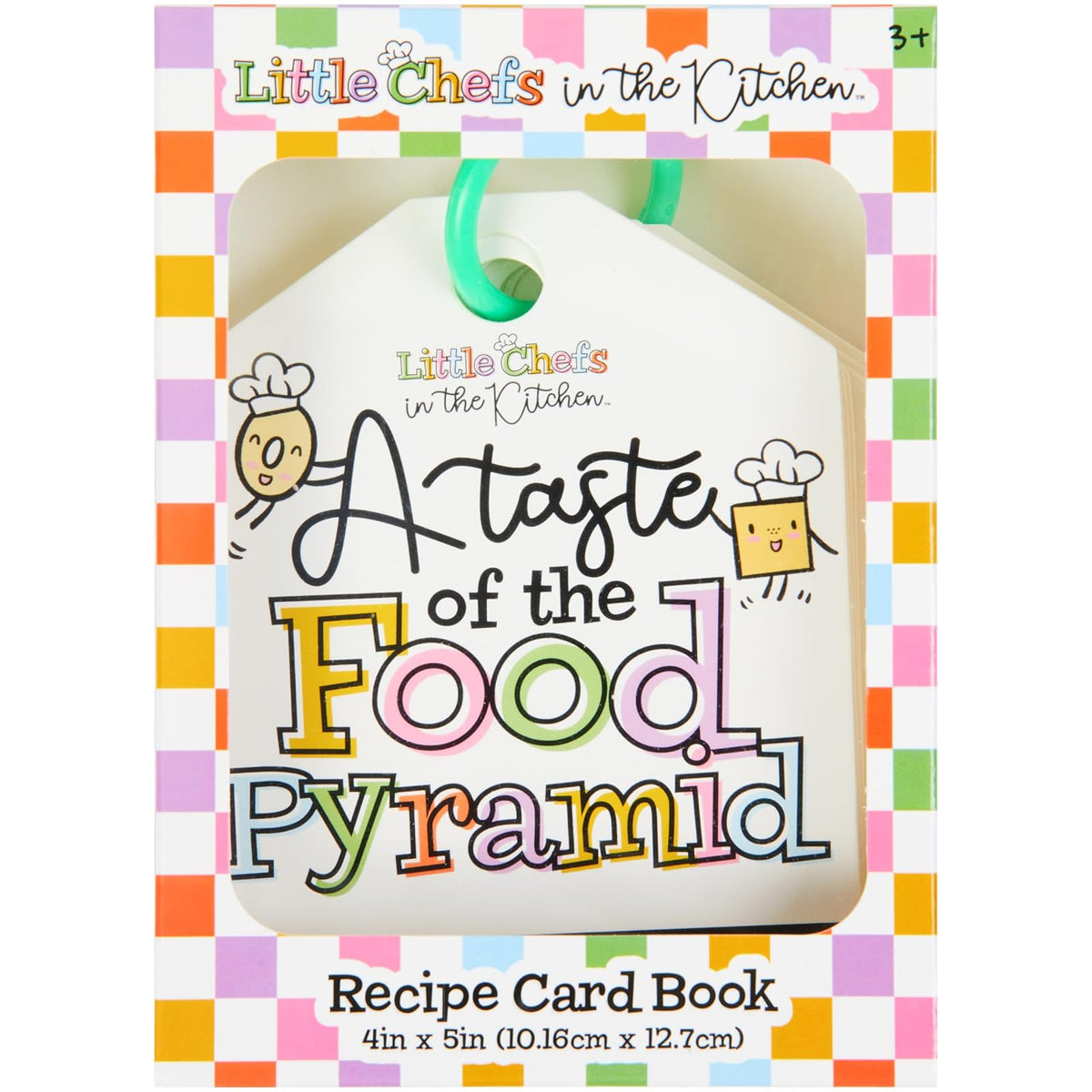 C.R. Gibson Kitchen, 10-Count, Food Pyramid Recipe Card Ring