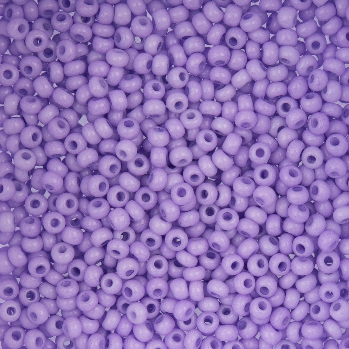 John Bead Craft Bead, 8/0 (3mm), Dyed Chalk Purple SOLGEL