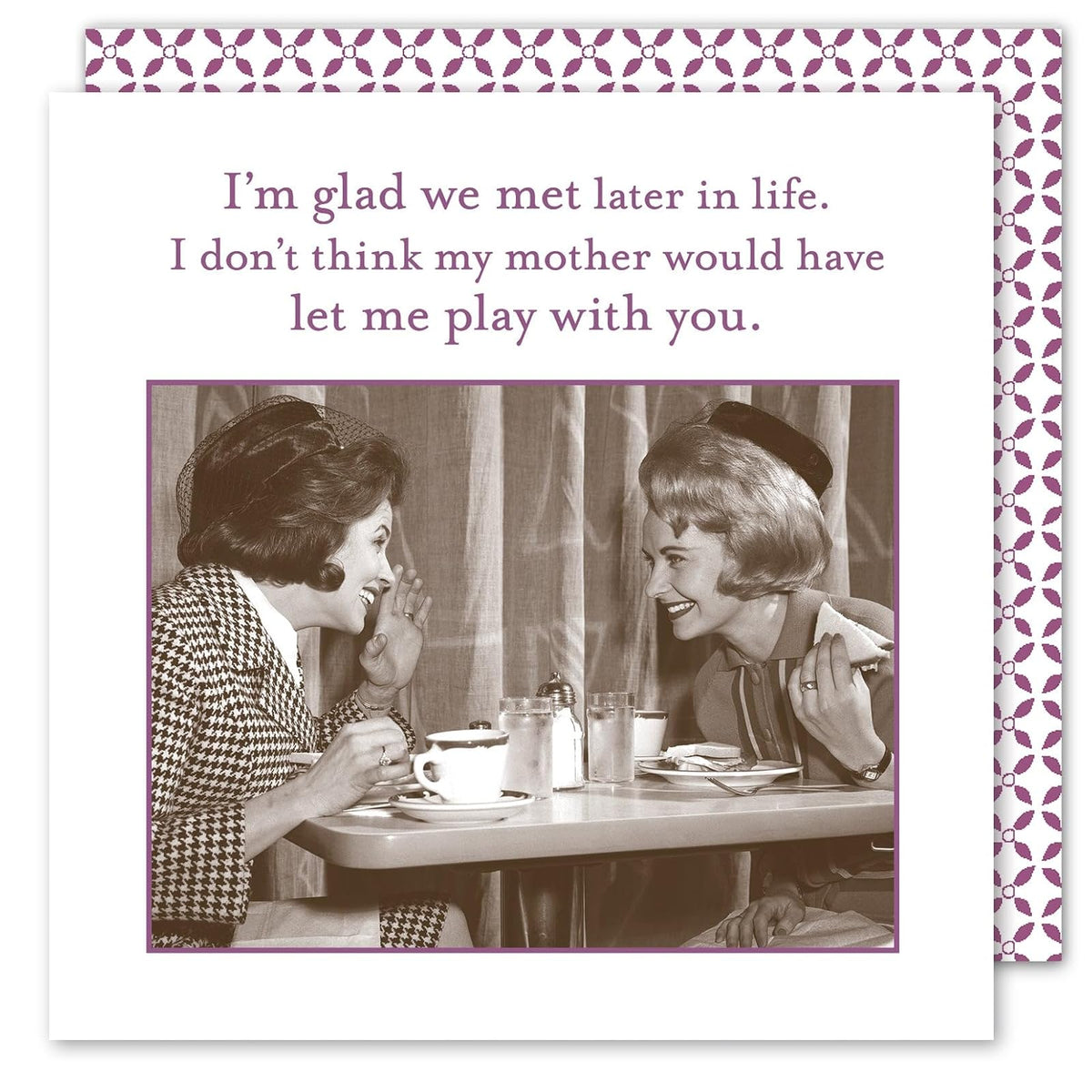Shannon Martin Design Disposable Napkin, 5X5, Glad We Met