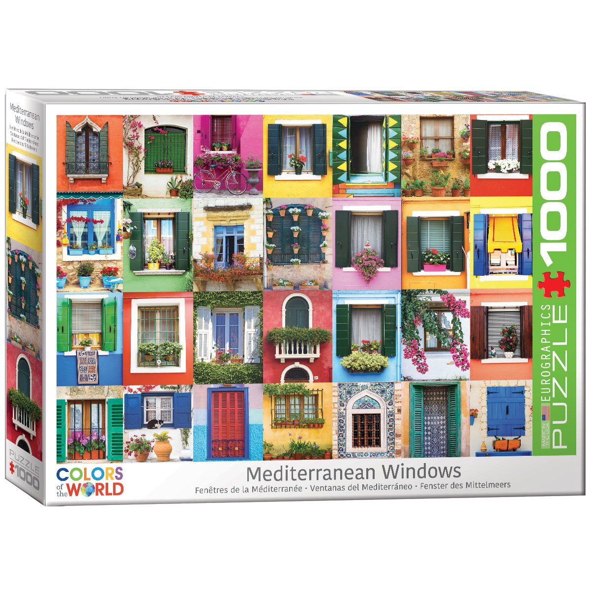 EuroGraphics (EURHR Mediterranean Windows 1000Piece Puzzle 1000Piece Jigsaw Puzzle (6000-5350)