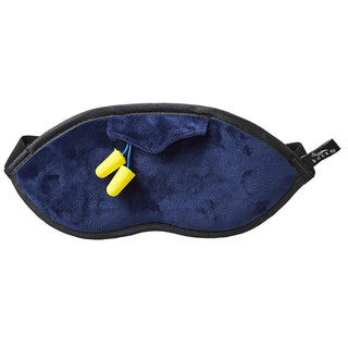 Bucky Eden Collection Lightweight Eye Shade Mask with Reusable Ear Plugs, Midnight