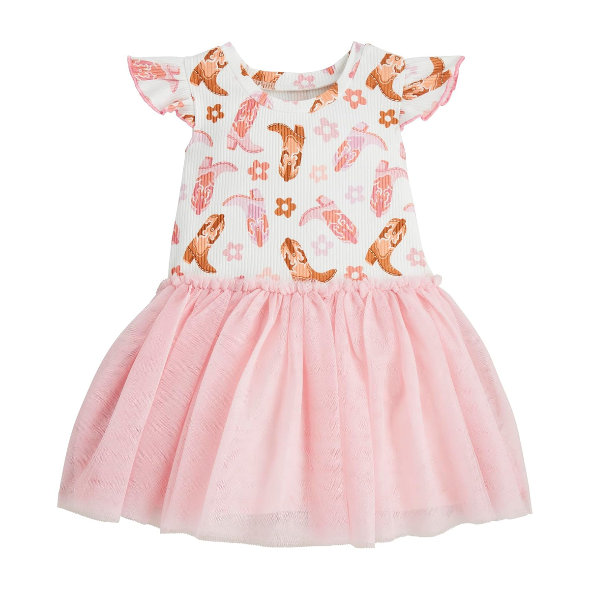 Mud Pie Dress, Cowboy Print, Children's Cowboy Print Tutu Dress