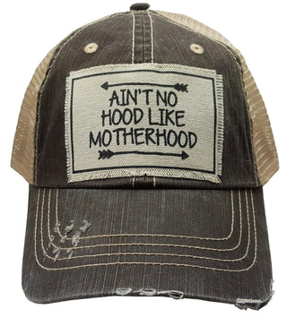 VINTAGE LIFE Hat, Ain't No Hood Like Motherhood (Light Brown), Baseball