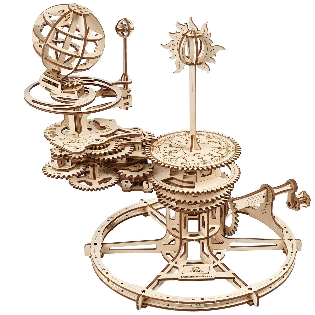 Ugears Puzzles, 12-inch, Brown