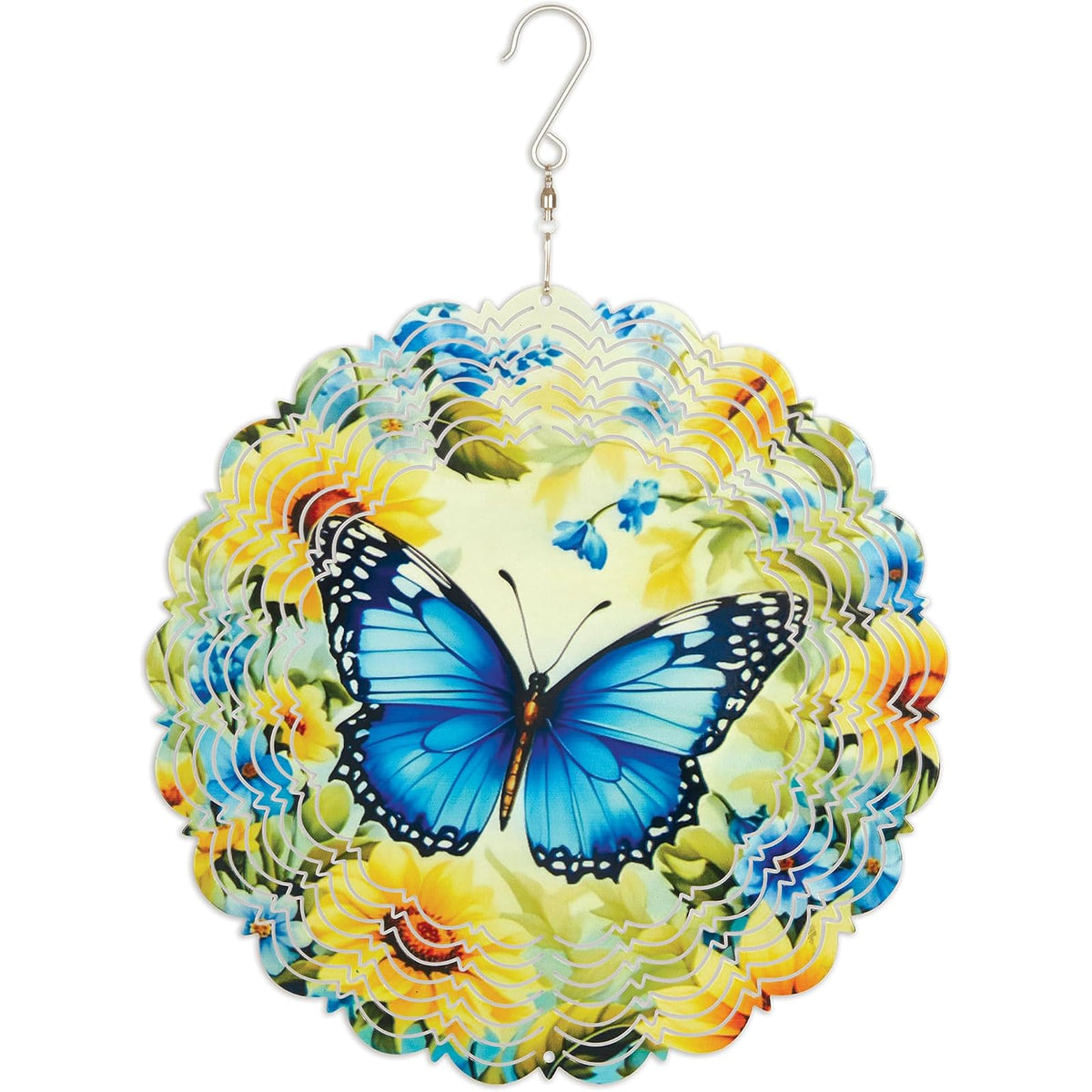 Sunset Vista Designs Wind Spinner, 11" Tall, Summer Butterfly
