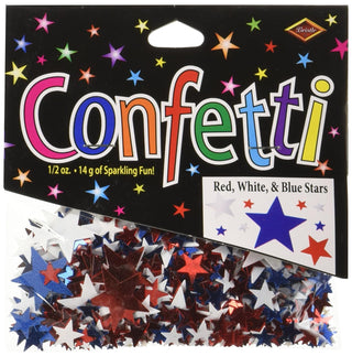 Beistle Assorted Sizes Star Patriotic Confetti Table Decoration USA 4th Of July Party Supplies