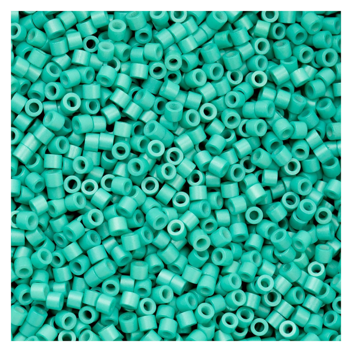 John Bead Craft Bead, Size 11, Opaque Turquoise Green