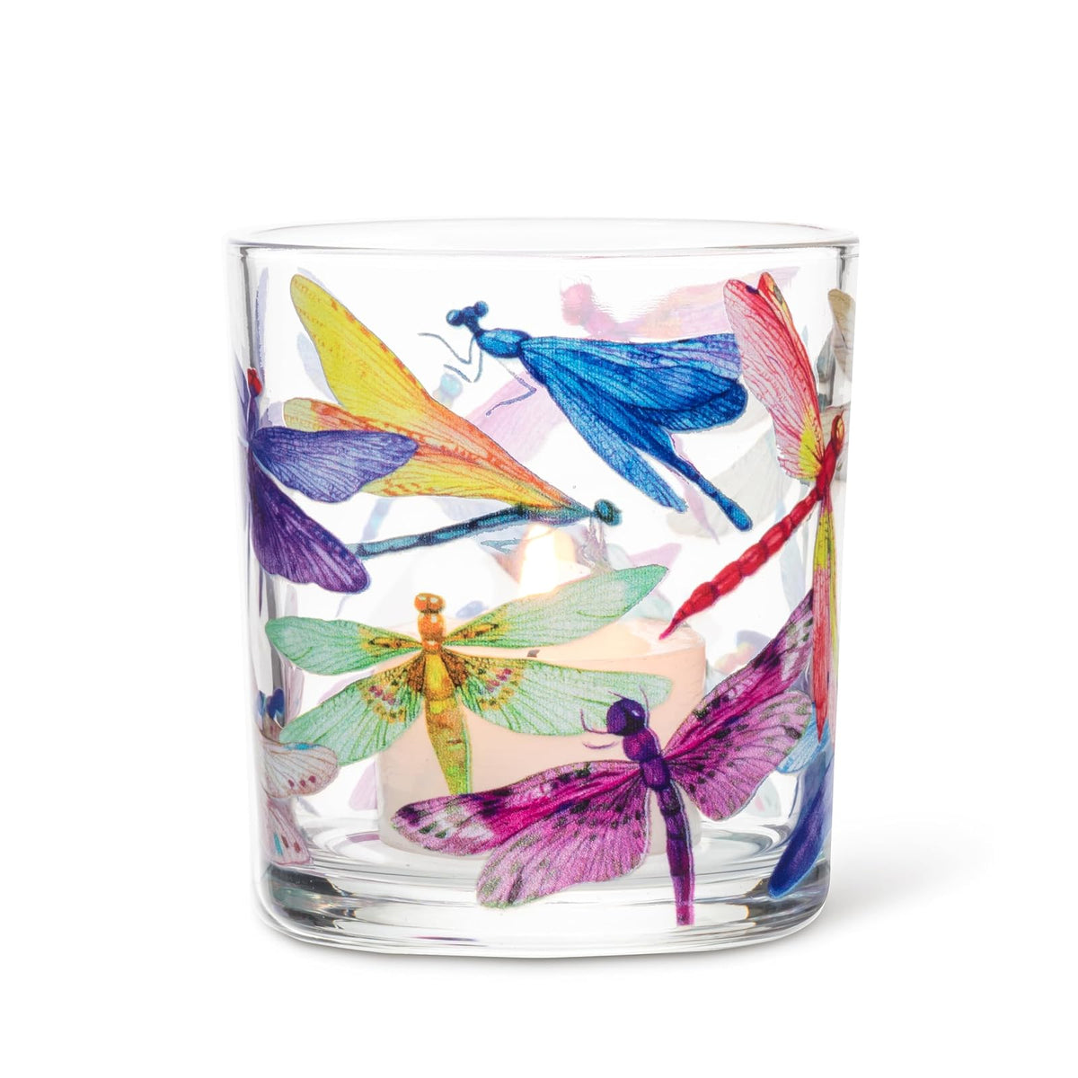 Abbott Collection Candle Holder, 3"H, Dragonflies
