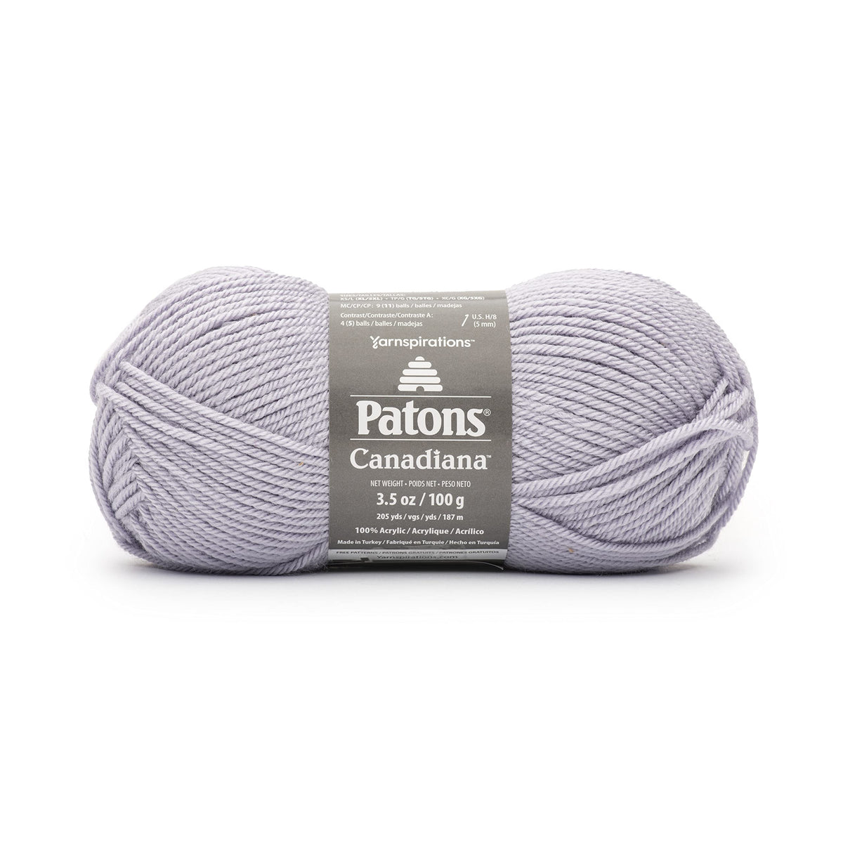 Patons Canadiana Yarn - Solids-Lilac Wisp