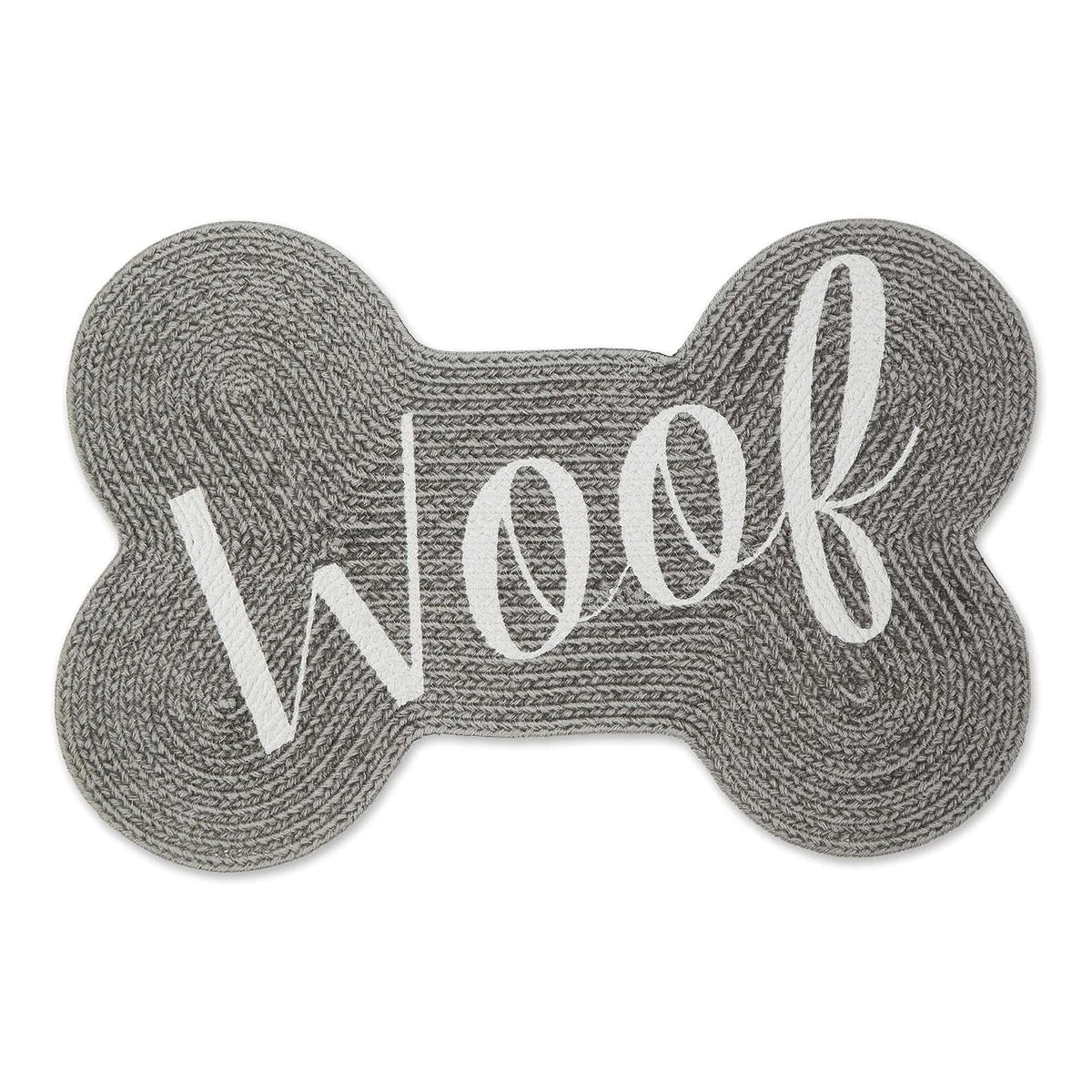 Bone Dry Pet Placemat, 16"L x 16"W, Gray Woof