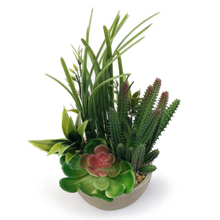 allgala Artificial Plant, 10 inches height x 5 inches diameter, Combo Redtip