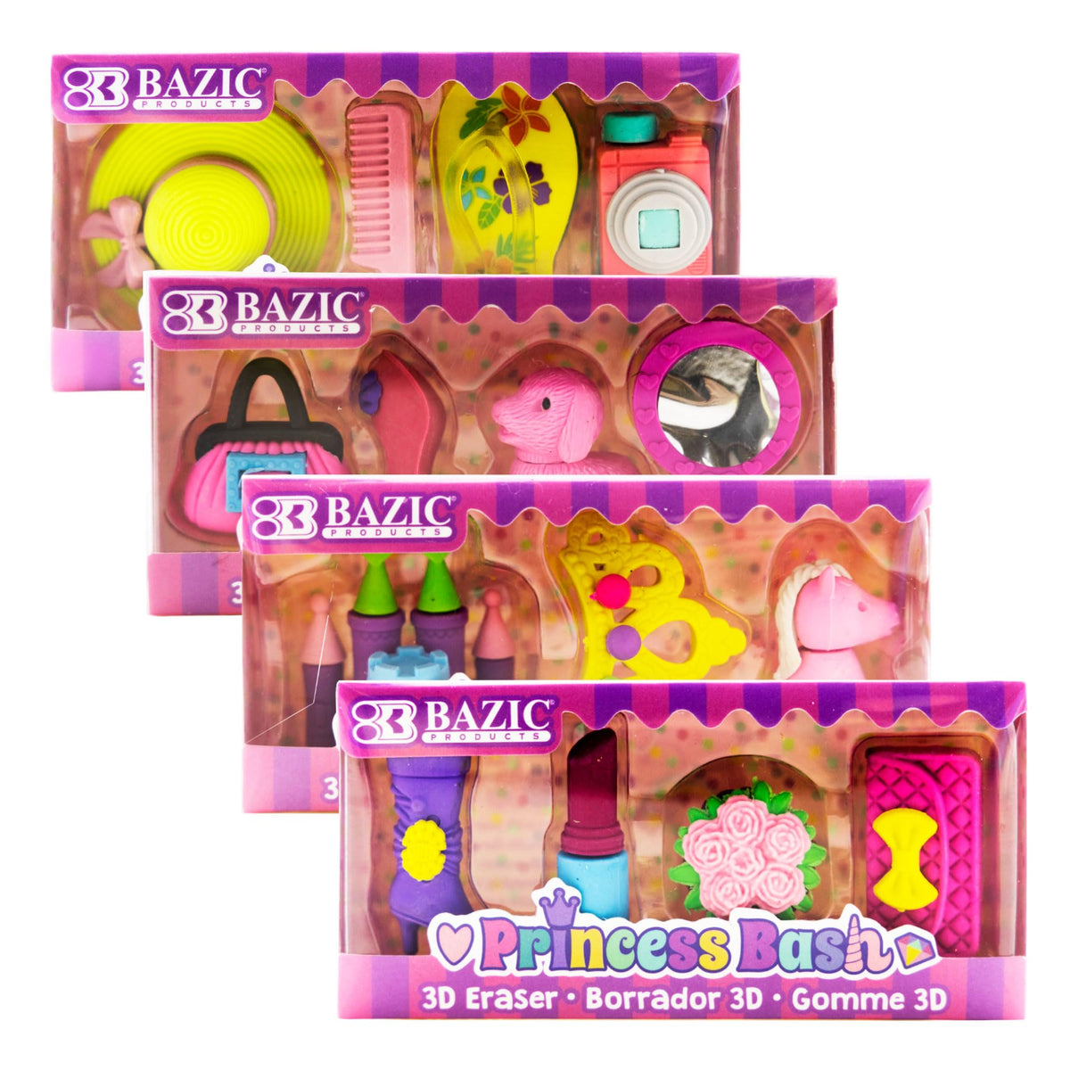 BAZIC PRODUCTS Eraser, 1-Pack, Princess
