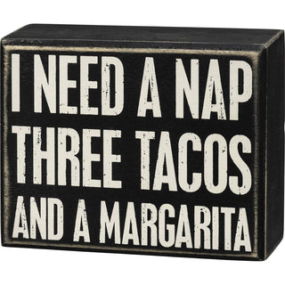 Primitives by Kathy Decorative Signage, 5x4 inches, Black, White