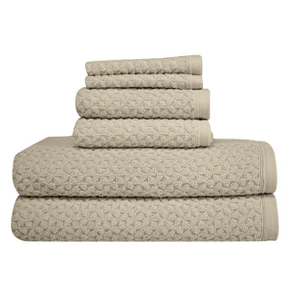 Towels Beyond Towel, 6-Piece Towel Set, Ivory