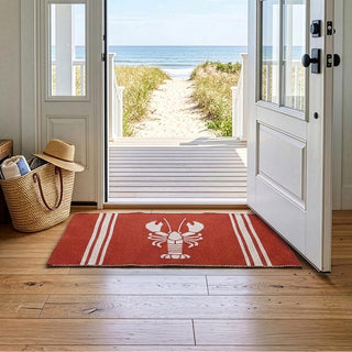 Home Furnishings By Larry Traverso Rug, 1'8" x 2'6" (Rectangular), Lobster