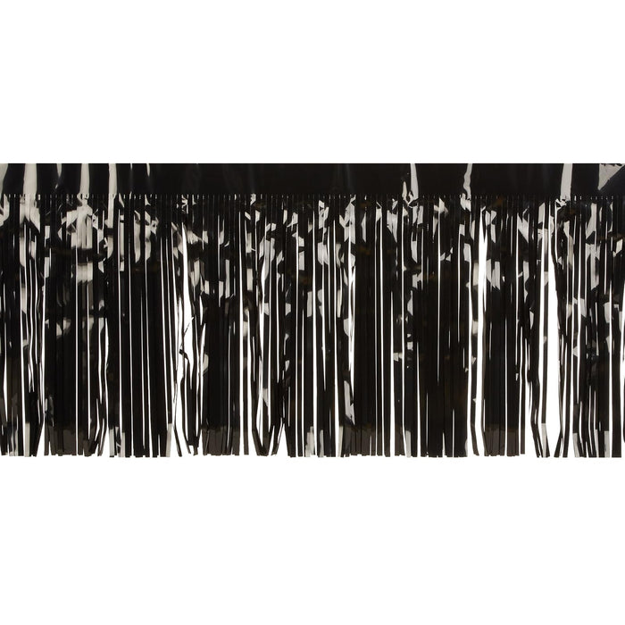 Beistle Decorative Ribbon Trim, 15" x 10', Black