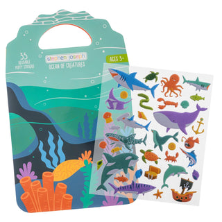 Stephen Joseph Sticker Decal, 5.75 x 9.25 inches, Sea Life