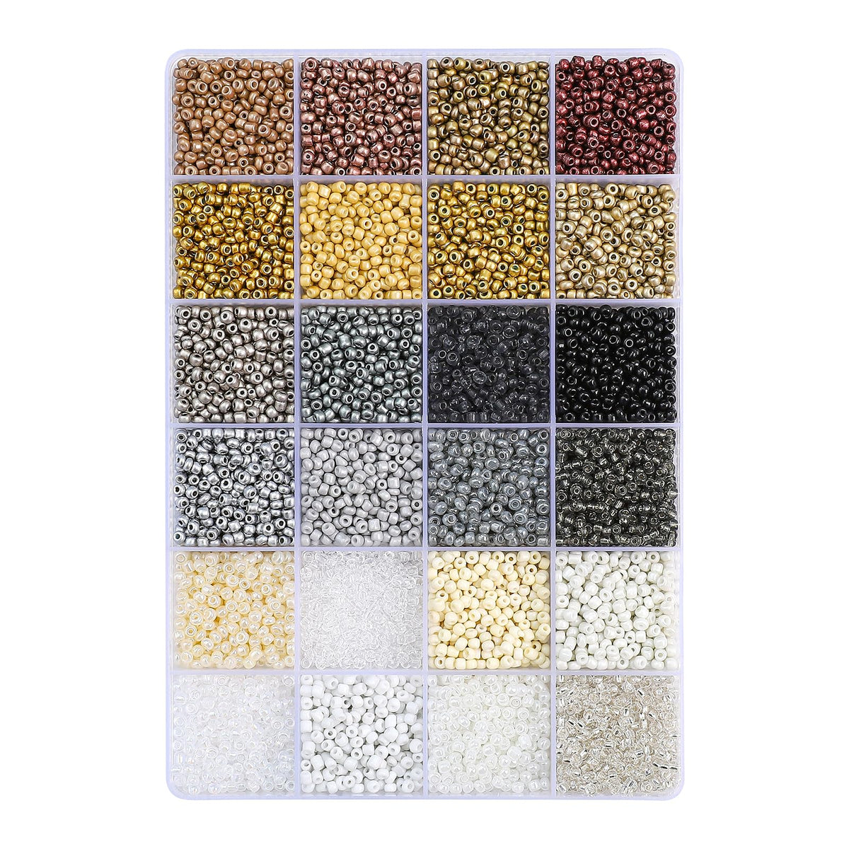 John Bead Craft Bead, 8/0, Champagne Glow